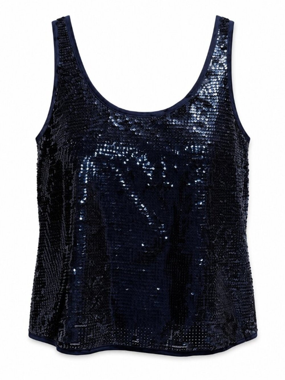 Club Monaco Navy Sequin Tank Top Size XS/S